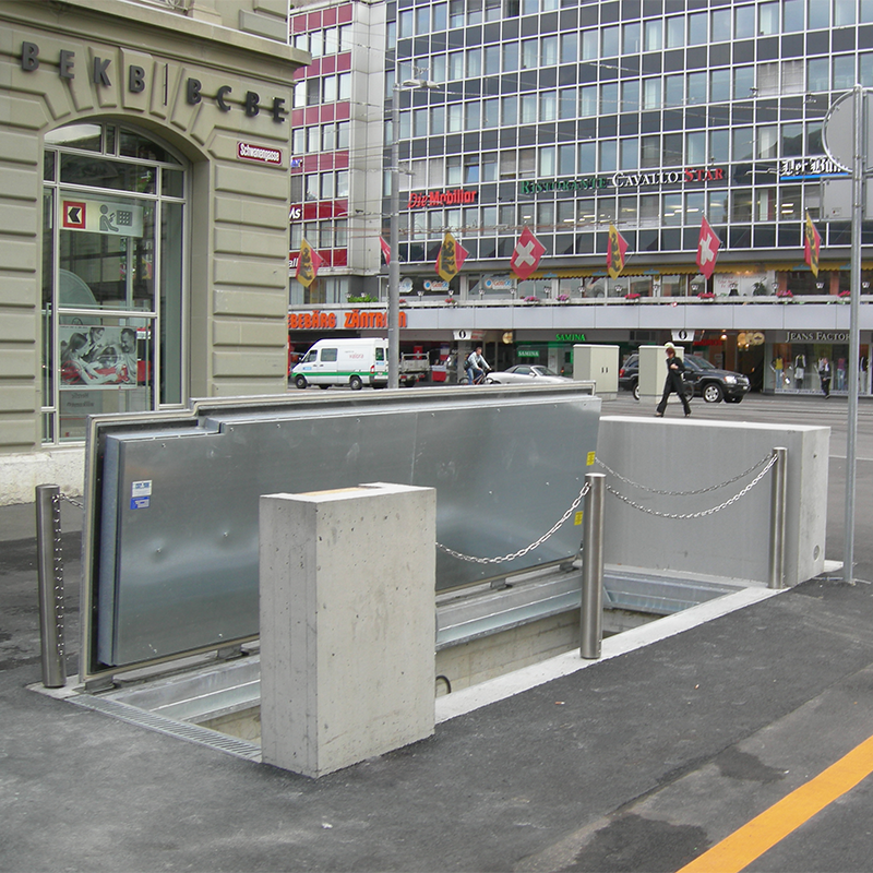 Porte a pavimento con sistema idraulico (C250)